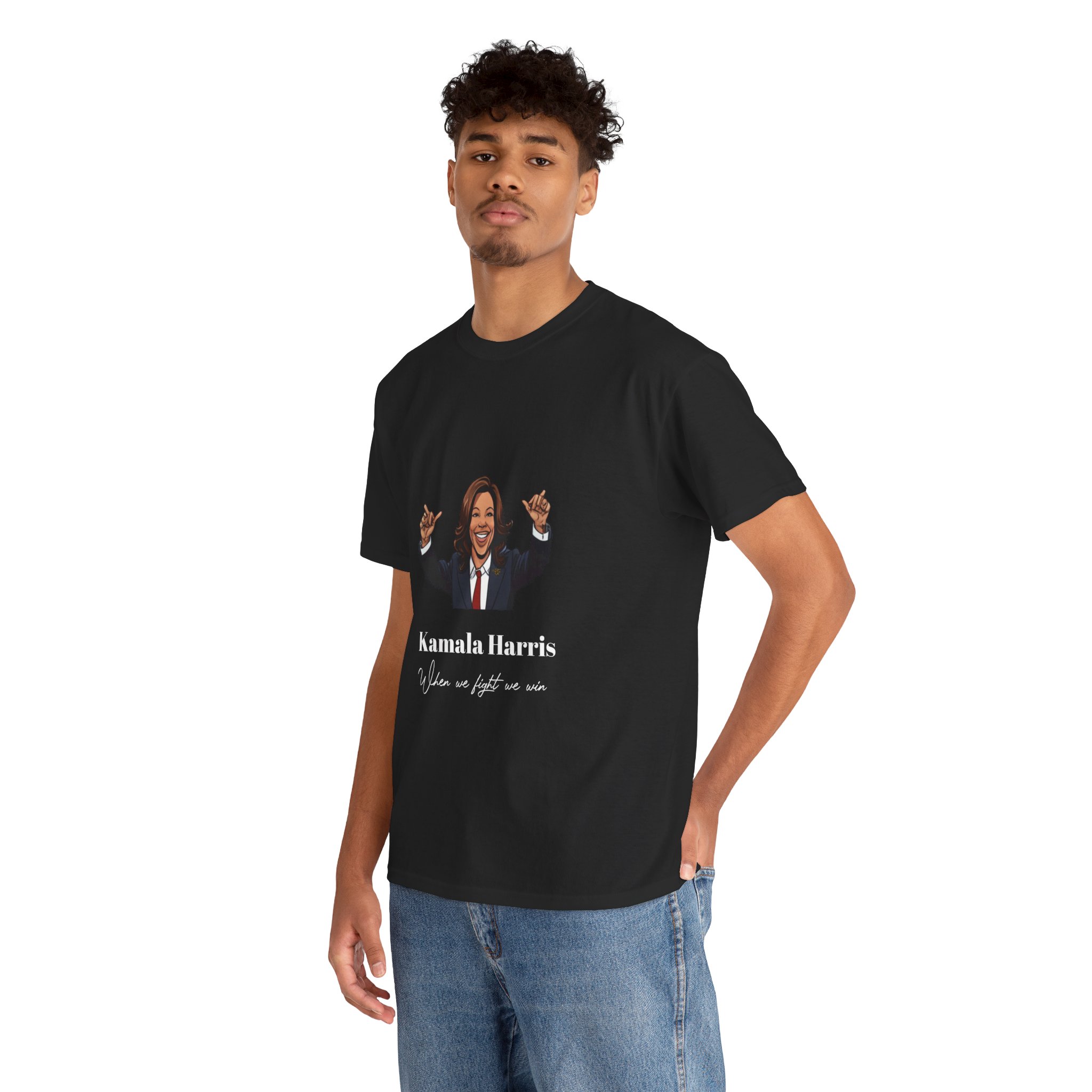 Political Graphic Tee - Kamala Harris When We Win Tshirt