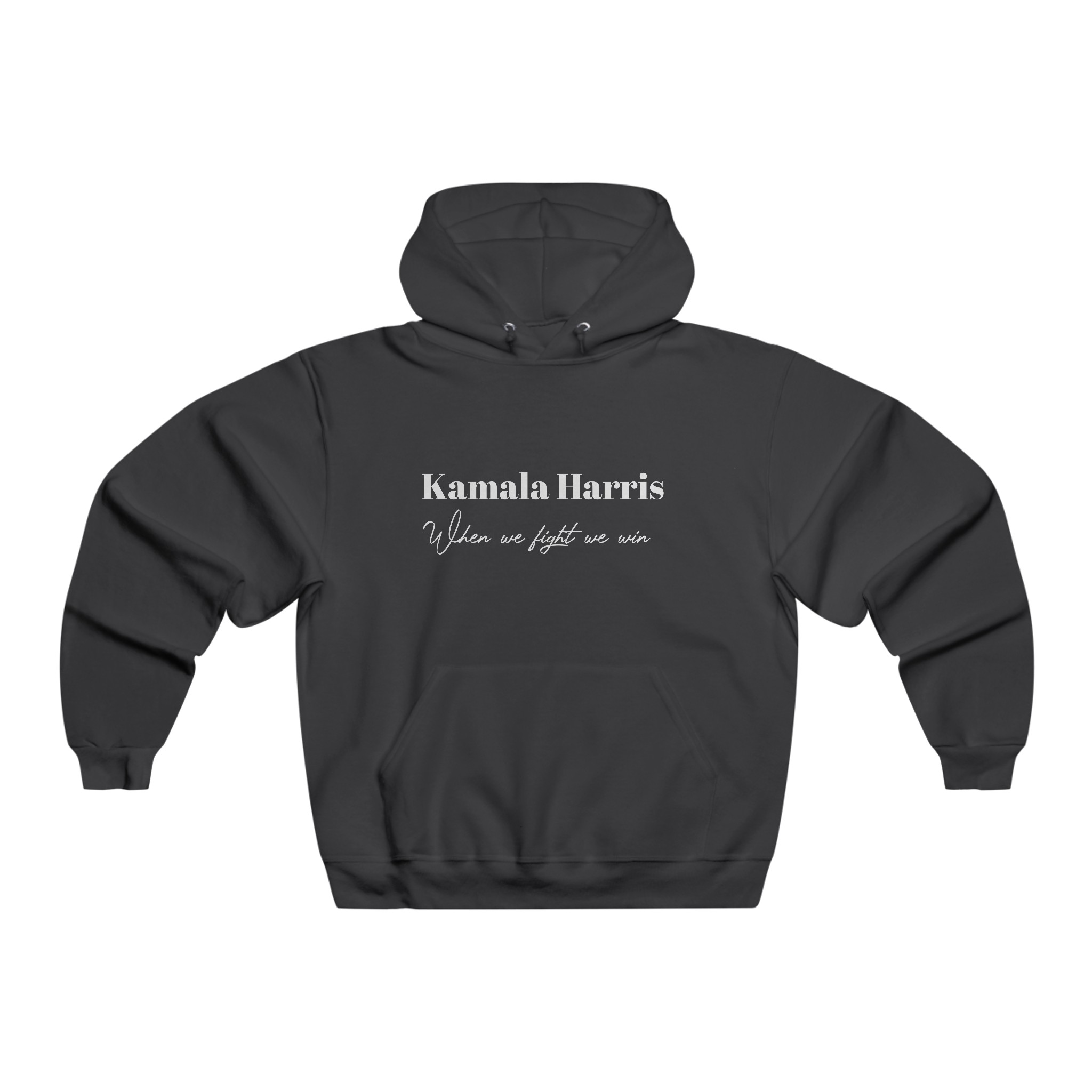 Hooded Sweatshirt Men Kamala Harris When We Fight